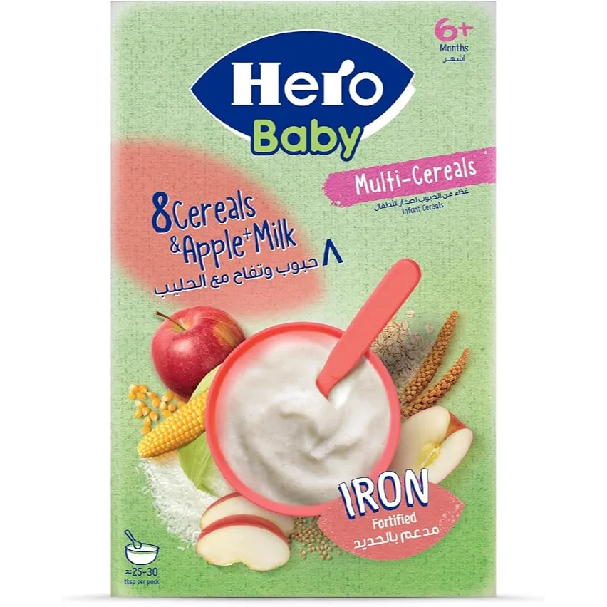 Hero baby | good night 8 cereal & apple with milk | 150gm