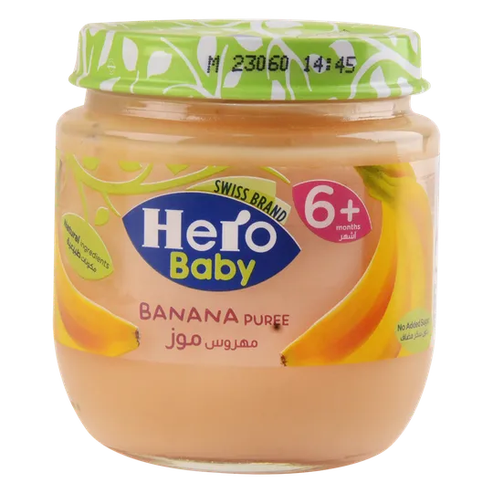 Hero Baby | Banana Puree Jar 6+months | 120gm