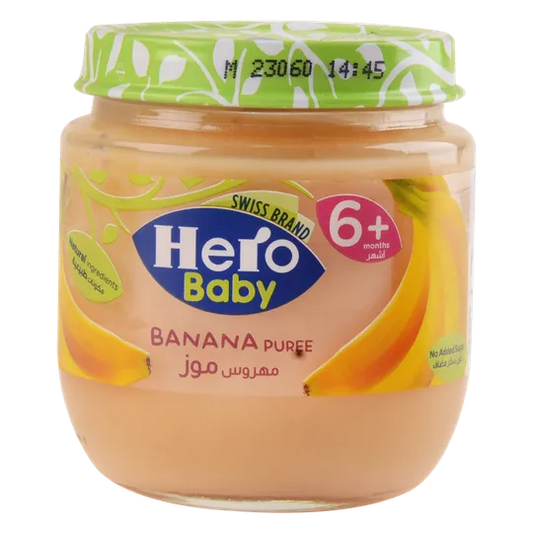 Hero Baby | Banana Puree Jar 6+months | 120gm