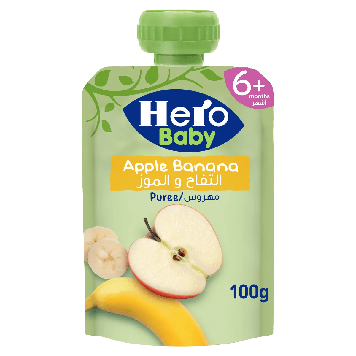 Hero baby | Pouch Apple & Banana | 100gm
