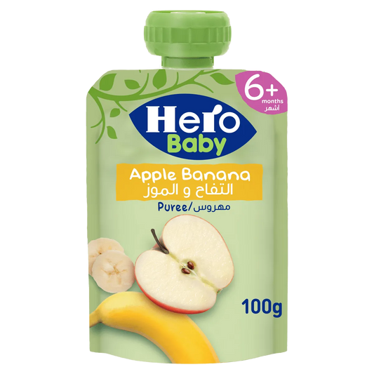 Hero baby | Pouch Apple & Banana | 100gm