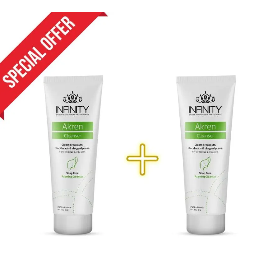 1+1 Infinity | Akren Set Foaming Cleanser | 250ml