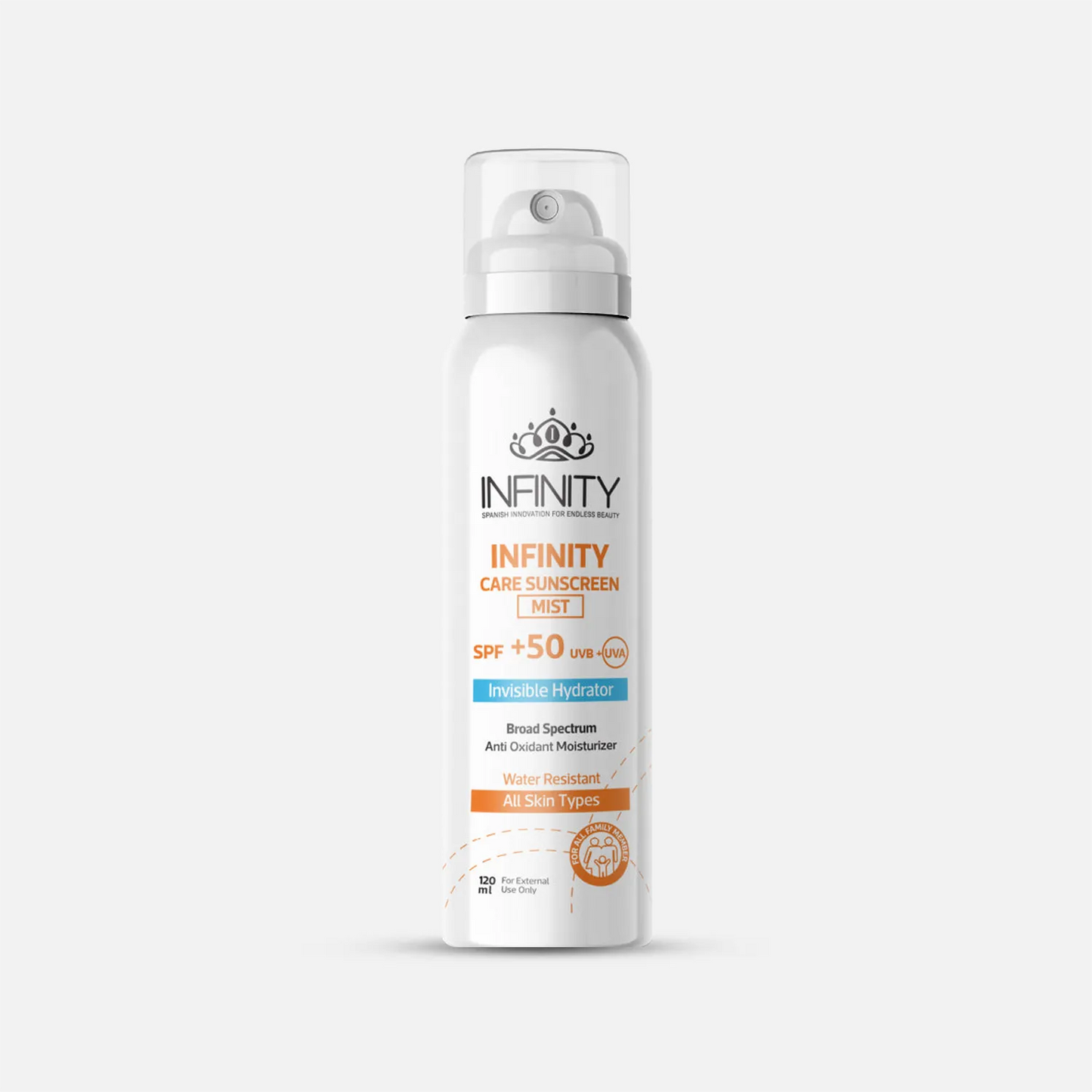 Infinity | Care sunscreen mist | 120ml