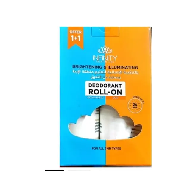 1+1 Infinity | Roll on Deodorant Ocean Breez & Oud for All Skin Type | 80ml