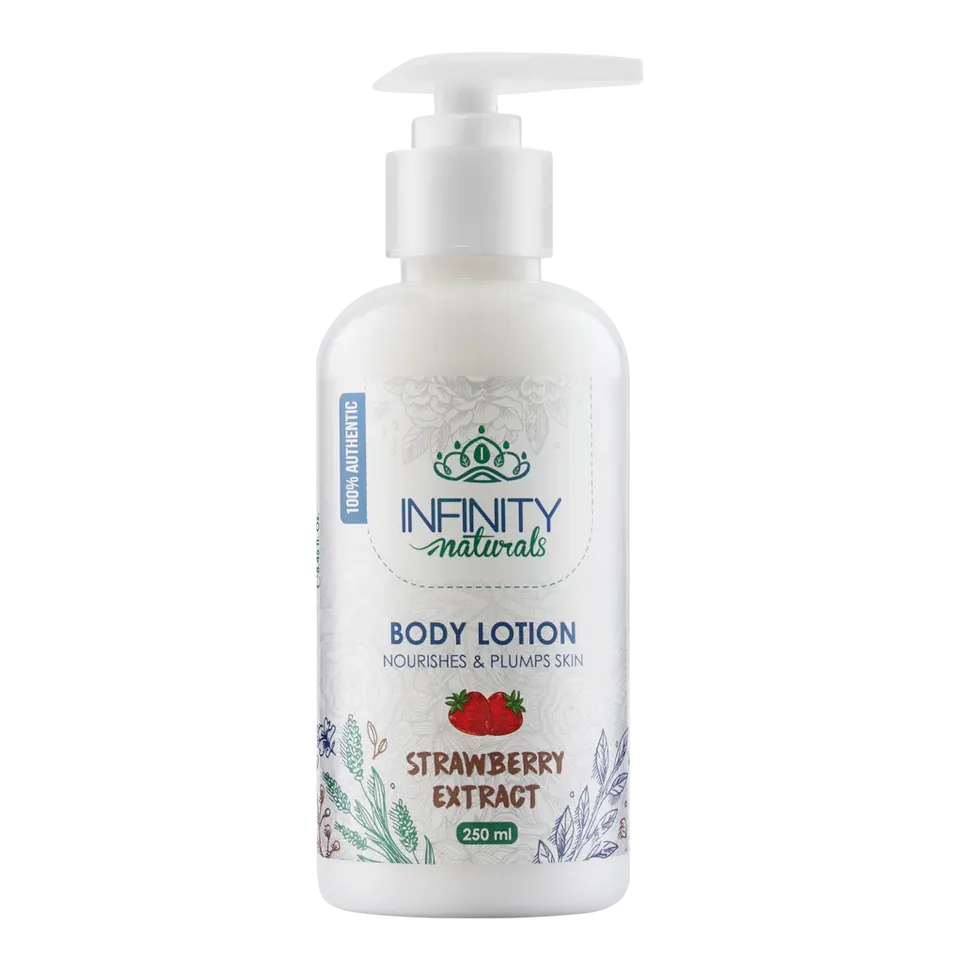 Infinity Naturals | Nourishing & Plumping Body Lotion with Strawberry Extract | 250ml