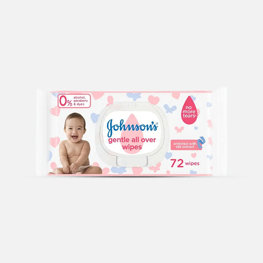 Johnson's | Gentle All Over Baby Wipes | 72 Wipes