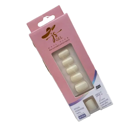 Js | Gel Stick Fashion Nail 7-127 | 12 Pcs