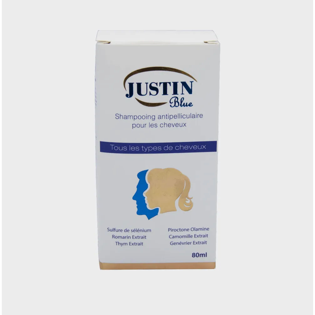 Justin Blue | Anti Dandruff Shampoo for All Types of Hair | 80ml