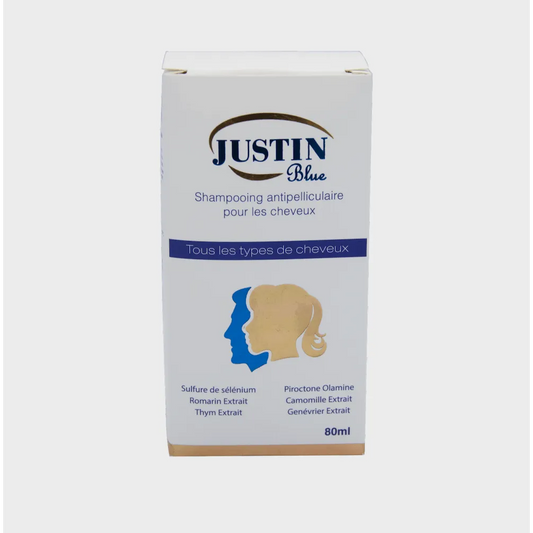 Justin Blue | Anti Dandruff Shampoo for All Types of Hair | 80ml