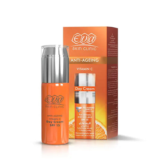 Eva Skin Clinic Vitamin C Day Cream For Ultimate Even Skin Glow ( SPF 15 ) 50 Ml