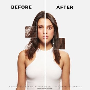 Kérastase Genesis Sérum Anti-Chute Fortifiant before and after visual