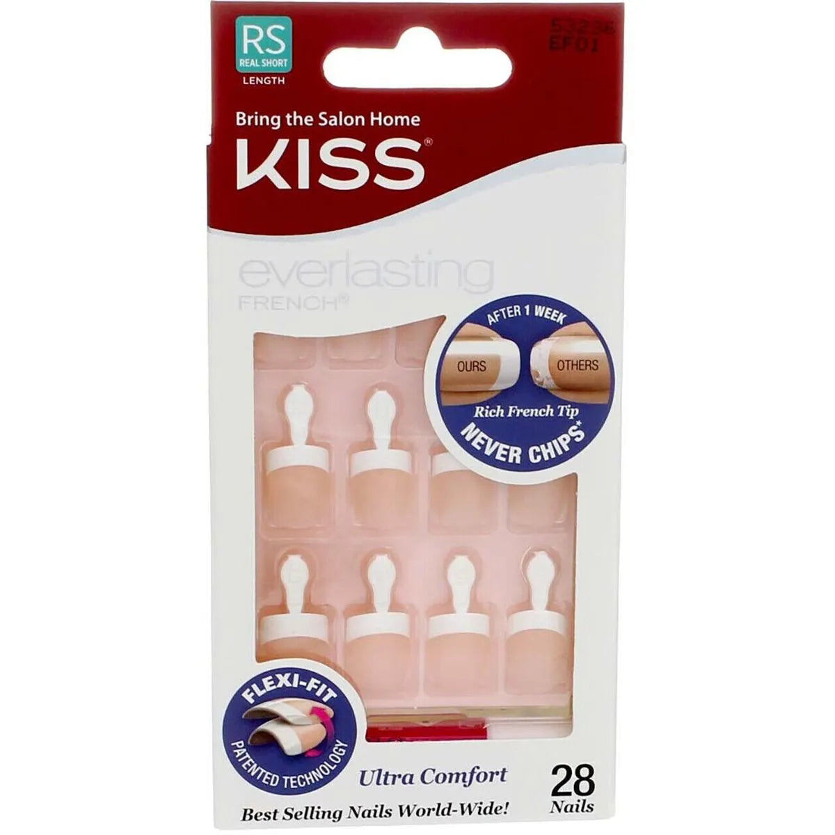 Kiss | Press On Nails Everlasting French Nails 53236