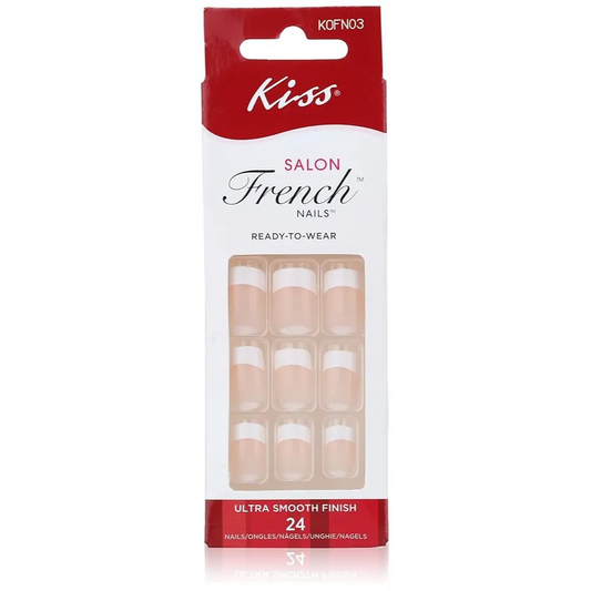 Kiss Salon | French Nails | 24 Pcs