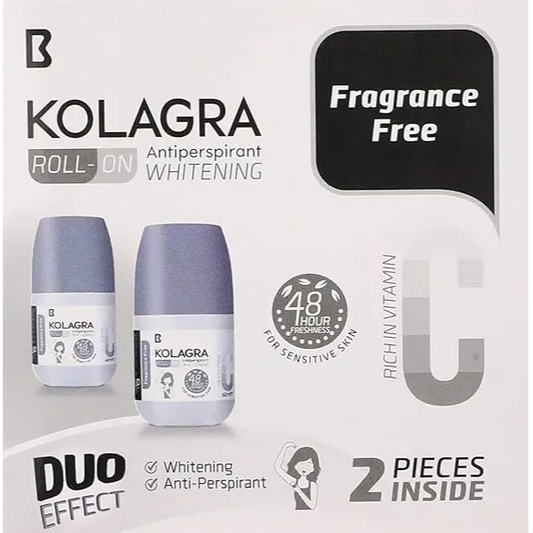 1+1 Kolagra | Anti perspirant whitening Roll On | 60ml
