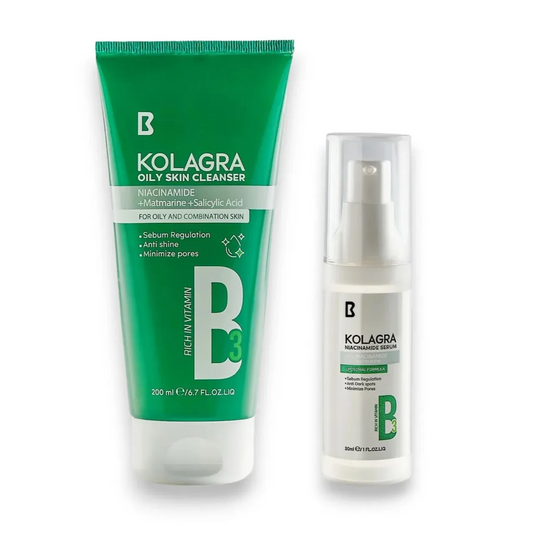 Kolagra | Oily Cleanser | 200ml + Kolagra | Niacinamide serum | 30ml