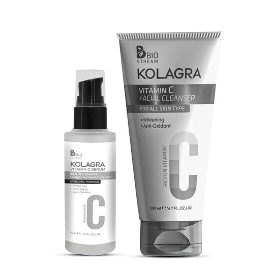 Kolagra | Vitamin C Serum + Facial Wash | 200ml