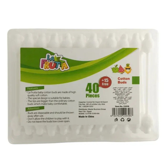 La Frutta | Cotton Buds | 40+15 Pcs Free
