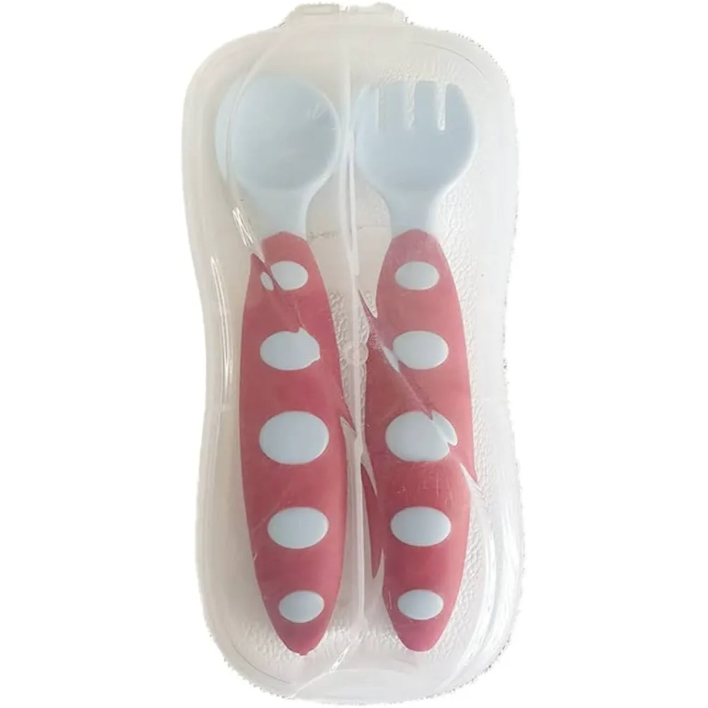 La Frutta | Silicone Fork & Spoon Set Red & Blue