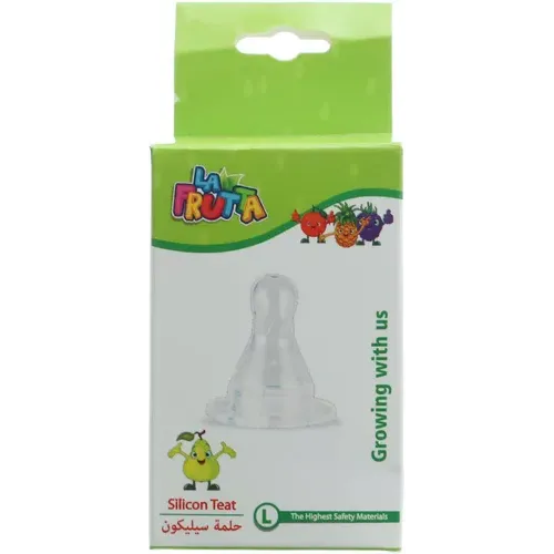 La Frutta | Silicone Nipple With Cover Large Clear | 1 Pc