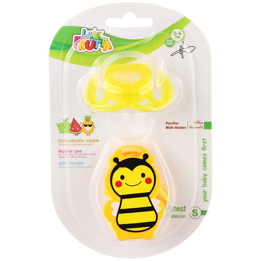 La Frutta | Orthodontic Pacifier with Holder Size Small 22246