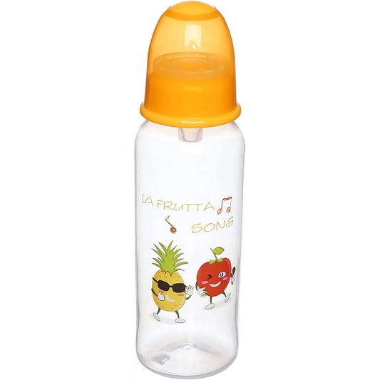 La Frutta | Plastic Feeding Bottle with Handle 3+ Months Yellow | 240ml