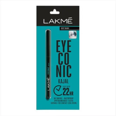 Lakme | Eyeconic Deep Black Kajal | 0.35gm