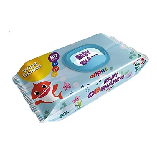 Baby Shark | Baby Sanitizing Wipes | 80Pcs