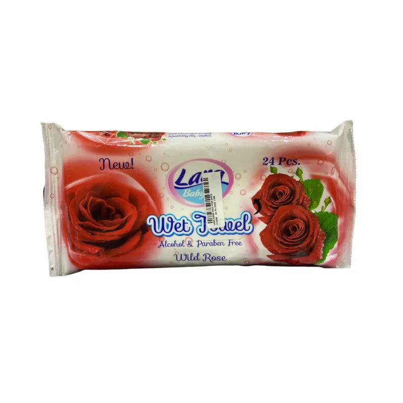 Lara | Wipes Wild Rose | 24 Pcs