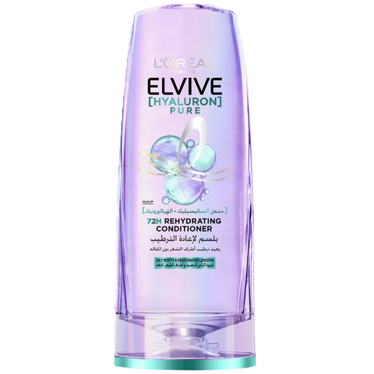L’Oréal Paris | Elvive Hyaluron Pure Rehydrating Conditioner for Oily Hair | 200ml