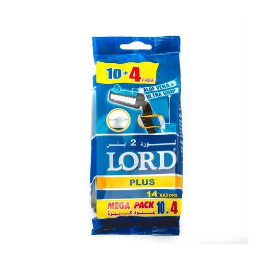 Lord | Disposable Razor Twin Blades with Lubricating | 10+4 Pcs