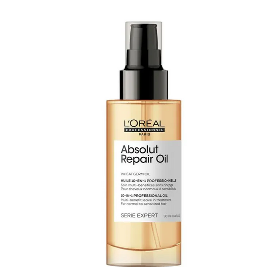L'Oreal | Absolut Repair 10in1 Leave-in Oil with Wheat Germ for Normal & Sensitized Hair | 90ml