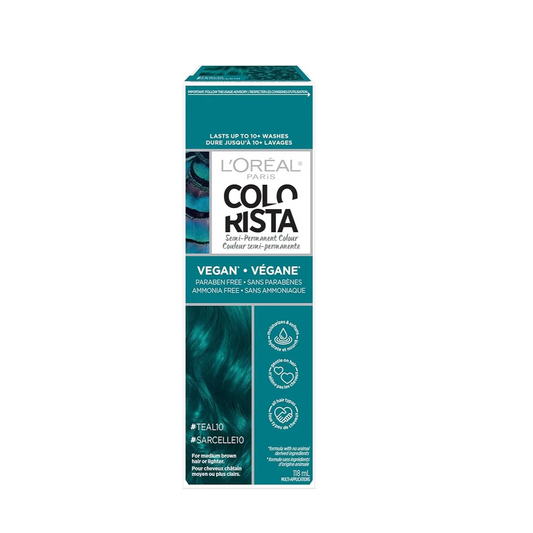L'Oreal Paris | Teal Colorista Semi-Permanent Hair Colour For Brunette Hair | 180gm