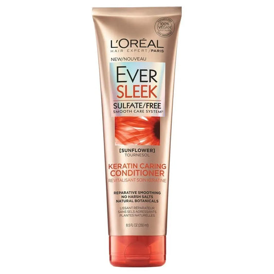 L'Oreal Paris | EverSleek Sulfate Free Keratin Caring Conditioner with Sunflower Oil | 250ml