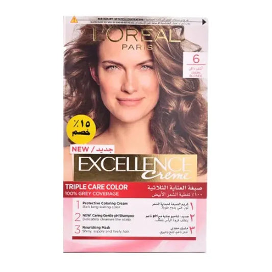 L’Oreal Paris | Excellence Crème Hair Color | 6 Dark Blonde 15%