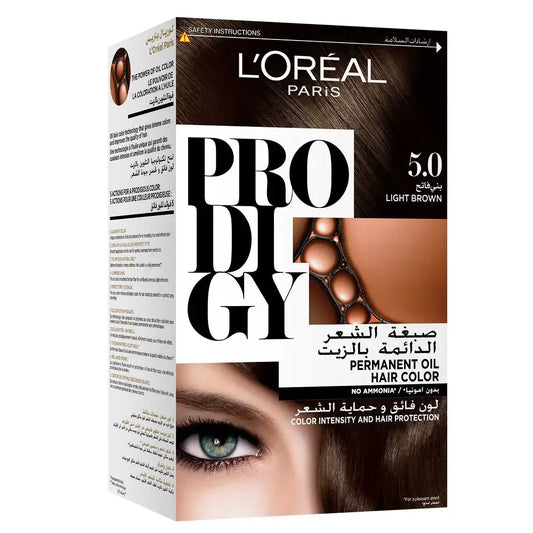 L'Oreal Paris | Prodigy Ammonia Free Hair Color | 5.0 Light Brown