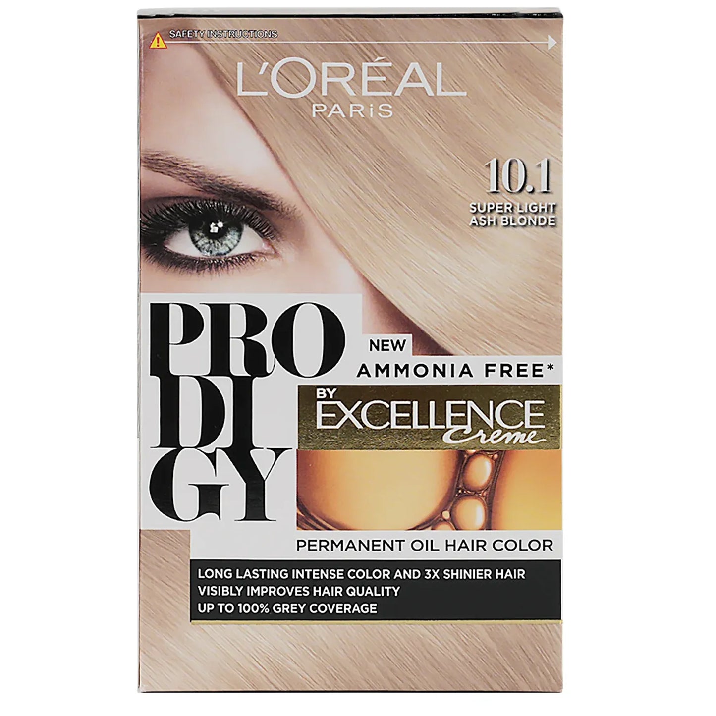 L'Oreal Paris | Prodigy Excellence Creme Haircolor 10.1 Super Light Ash Blonde