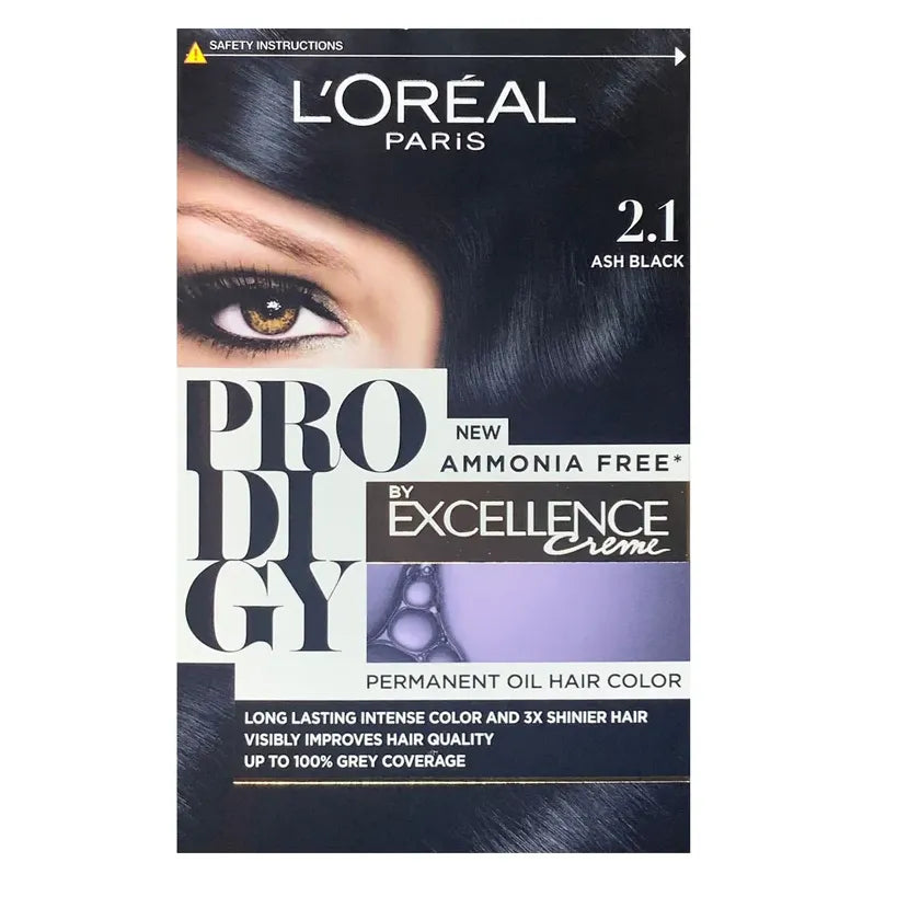 L'Oreal | Prodigy Permanent Oil Hair Color 2.1 Ash Black
