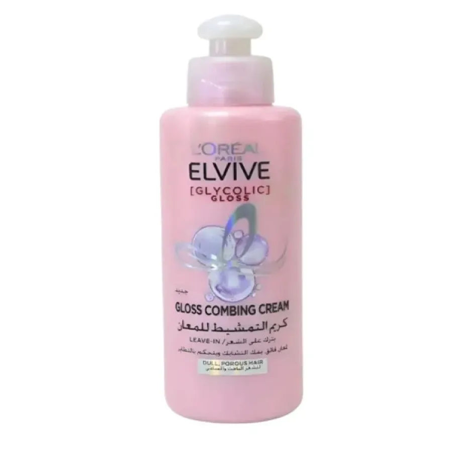 L’Oréal | Glycolic Gloss Combing Leave in Cream with Glycolic Acid for Dull and Porous Hair | 200ml