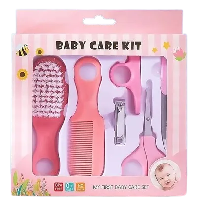 Lucky Baby | Pink Nail & Hair Care Set - Bpa Free | 1 Pack