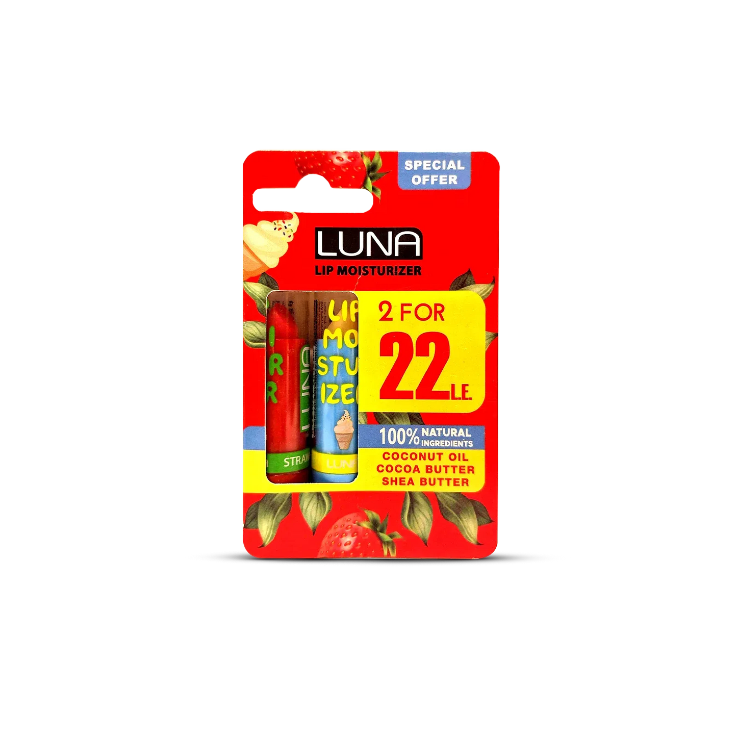 Luna | Lip Moisturizer Strawberry + Vanilla - Consumer Promotion (Card 1+1)