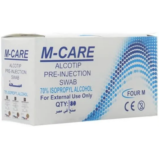 M Care | Alcotip Pre Injection Swab | 100 Pcs