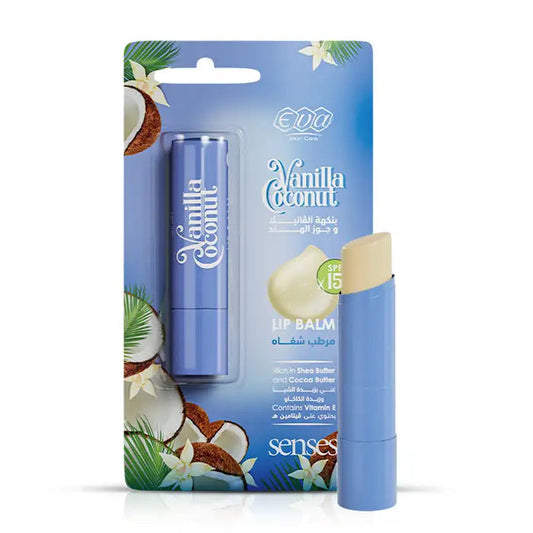 Eva Skin Care Senses Lip Balm Vanilla Coconut 4 Gm