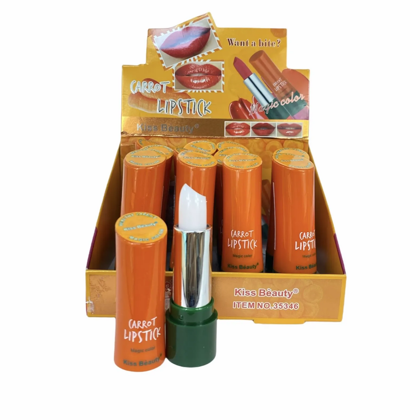 Magic Color | Kiss Beauty Carrot Lipstick