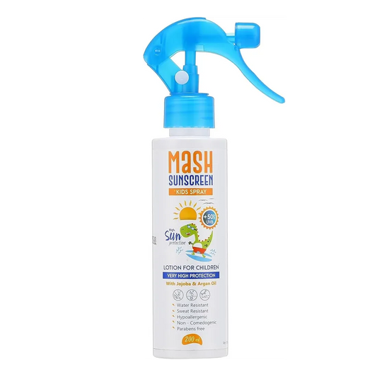 Mash | Sunscreen Kids Spray Spf +50 Lotion For Children With Jojoba Argan Oil | 200ml