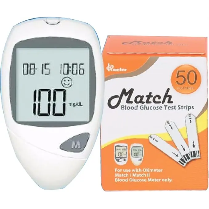 Match | blood Glucose Strips | 50 Pcs