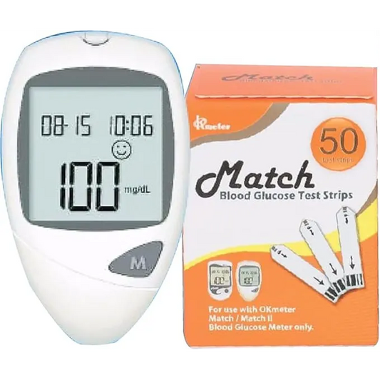 Match | blood Glucose Strips | 50 Pcs