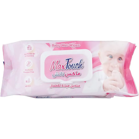 Max Touch | Baby Wet Wipes with Cover | 120Wipes