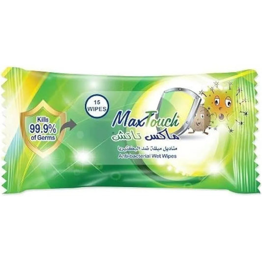 Max Touch | Wet Wipes | 15 Wipes