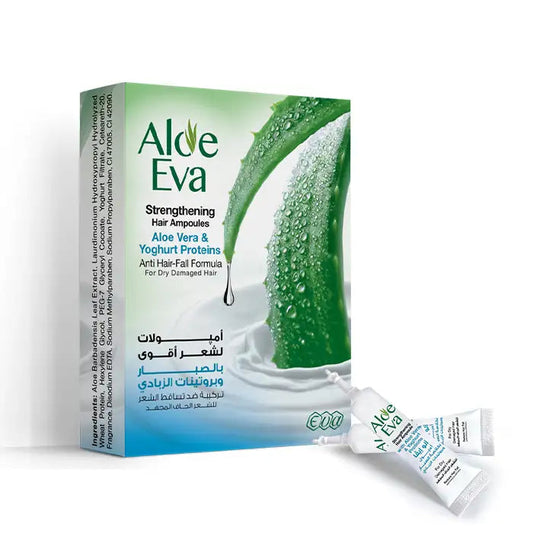 Aloe Eva Strengthening Hair Ampoules With Aloe Vera & Yoghurt Proteins ( 4 Ampoules *  15 Ml )