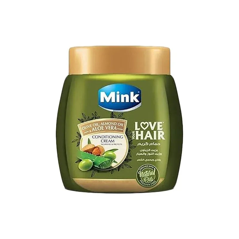Mink | Olive Oil Almond Oil & Aloe Vera Hair Conditioning Cream | 400g